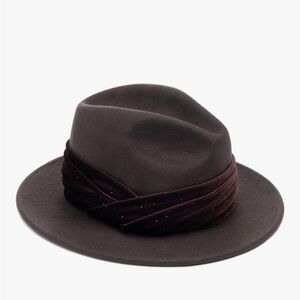 NWT Eugenia Kim Brown Fedora Hat